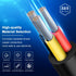 22 Gauge 3 Conductor Electrical Wire, 50FT 22AWG Black PVC Stranded Tinned Copper 3 Wire Cable, 22/3 Cord Extension Cable...