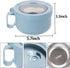 Microwave Soup Mugs with Lids,28.7oz Microwave Ramen Bowl with Lid,with Removable 304 Stainless Steel Liner,Improved Easy-Grip Design for On-the-G...