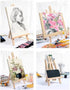 3PCS 11.8" Wood Easels, Small Tabletop Display Stand, Tripod, Painting Party Easel, Kids Student Tabletop Easels for Painting, Portable Canvas Pho...