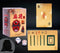 Mahjong Cards Golden Playing Cards Chinese Mah Jongg 2024 American Handheld Majhong Games PVC Waterproof Durable Portable Poker Cards Set with 2 D...