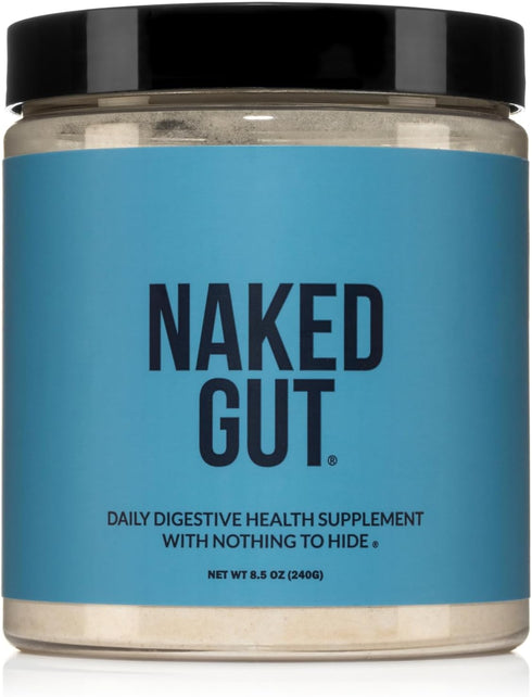 NAKED Gut - Daily Gut Health Supplement - Natural Gut Health Powder for Gut Cleanse, Digestive Support, GMO-Free, Soy-Free, Gluten-Free, Vegan and...