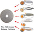 Rotary Cutter Blades 45mm 10 Pack by KISSWILL, Fits Fiskars, Olfa, Martelli, Dremel, Truecut, DAFA Rotary Cutter Replacement for Quilting Scrapboo...