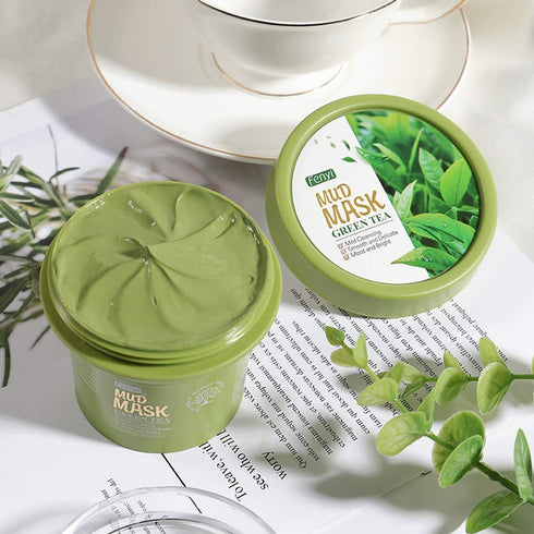 Face Green Mud Mask Moisturizing Mild Deep Cleansing Smoothing Skin Shrinking Pores Dryness Daily Skin Care...