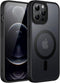 JETech Magnetic Case for iPhone 12 Pro Max 6.7-Inch Compatible with MagSafe, Translucent Matte Back Slim Shockproof Phone Cover (Black)......