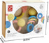 Hape Rattle & Teether Collection | 3-Piece Rattle & Teething Set for Babies, Soft Colors...