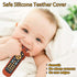 Baby TV Remote Control Toy with Cute Crab Soft Silicone Cover Teething Toy, Realistic Baby Musical Remote Control Toy with Light ? Sound, Educatio...