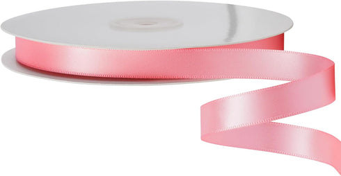 LIUYAXI Pink Double Face Satin Ribbon 1/2" X 50 Yards, Ribbons Perfect for Crafts, Gift Wrapping, Bow Making and More...