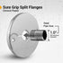 F-24333-12 1 in. IPS Floor and Ceiling Split Flange Escutcheon for Steel Pipes, Chrome Plated (Pack of 12)...