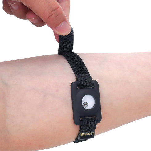 Adjustable Armband for Freestyle Libre 3, CGM Continuous Glucose Monitor System Transmitter Sensor Cover - No More Patches (Bright Black)...