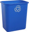 United Solutions 7 Gallon/28 Quart Efficient Recycle Wastebasket | Fits Under Desk | Small, Narrow Spaces in Commercial, Kitchen, Home Office, Dor...