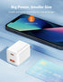 USB C Wall Charger,THREEKEY 33W Dual USB Port Charger Block, Type C Charger Fast Charging Power Adapter Compatible with iPhone 16/15/14/13/12/, iP...