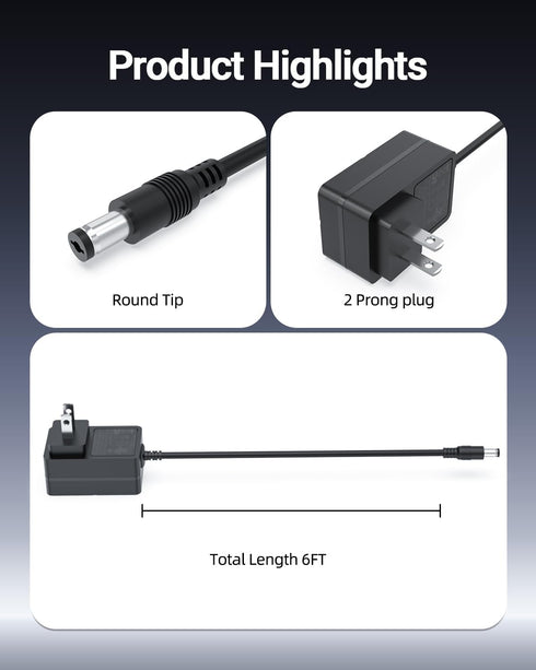 26W AC Charger Fit for Legiral Le9 Le11 Le6 Le3 Massage Gun Replacement Power Cord Supply Adapter...
