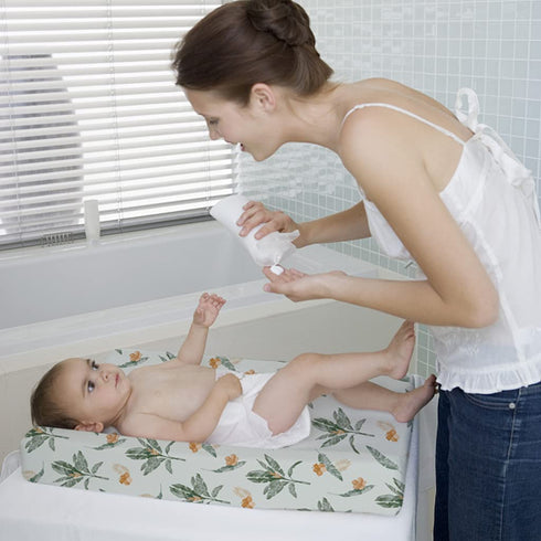 Stretchy Changing Pad Covers BROLEX Carddle Sheet Set for Baby Boys Girls,2 Pack Jersey Knit,Giraffe Leaf...