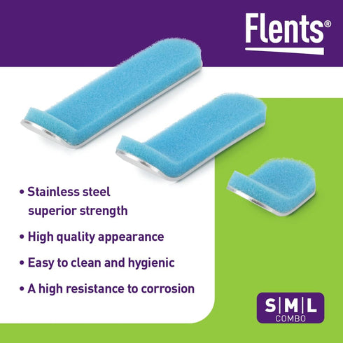 Flents Finger Splint, Two Sided Splint, Medium, Supports & Protects Injured Finger...