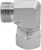 FS6500-12-12 Hydraulic Adapter Fitting 3/4" Male O-Ring Face Seal(1-3/16"-12 NPT) × 3/4" Female O-Ring Face Seal Swivel Nut(1-3/16"-12 NPT) 90°Pip...