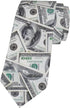 American Money Mens Tie Money Us 100 Hundred Dollar Bill Necktie,Fun Print Woven Slim Neck Ties for Men...