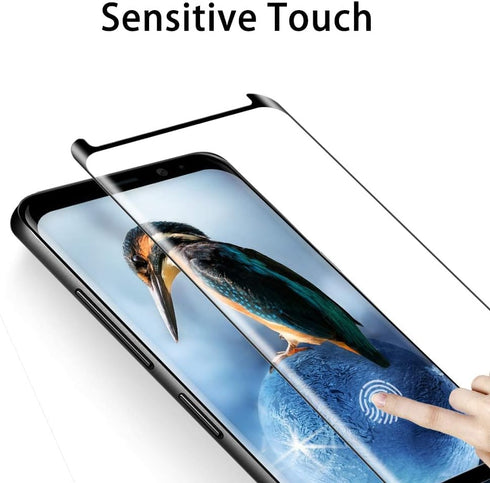 OTAO Galaxy S8 Screen Protector Tempered Glass (2 Pack), 3D Curved Dot Matrix Glass Screen Protector for Samsung Galaxy S 8 with Installation Tray...