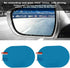Qiilu 2 Pieces Car Rearview Mirror Film, Rainproof Waterproof Mirror Film Anti Fog Film Blind Spot Mirror for Car Rear View Mirrors Side Windows O...