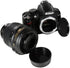 Camera Body Cap and Rear Lens Cover Compatible with Nikon D7500 D750 D3400 D3300 D3200 D5500 D5300 D5200 D5100 D5000 D7200 D7100 D7000 D610 D600 D...