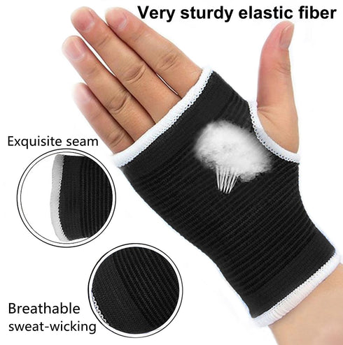 Palm Brace Wrist Support Sleeves (1 Pair), Everyday Use Wrist Brace, Compression Carpal Tunnel for Wrist Pain Relief, Fitness Gloves, Sports Glove...