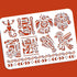 BENECREAT Mayan Stencils, 12x8" Aztec Symbol Painting Templates Reusable Mexico Stencils Template for Scrapbooking, Photo Album, Floor Furniture, ...