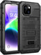 Beasyjoy for iPhone 14 Case Waterproof, Metal Heavy Duty Full Body Protective Case with Built-in Screen Protector, Military Grade Shockproof Dustp...