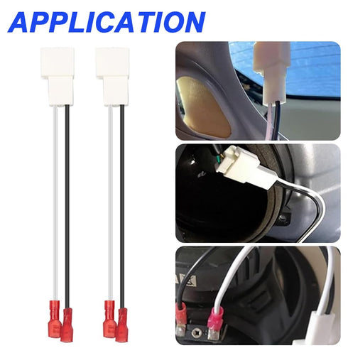 72-8104 Speaker Harness Adapter Wire Replacement for Camery, for Corolla, for Tacoma Car Front and Rear Door Speaker (6 Pack)...