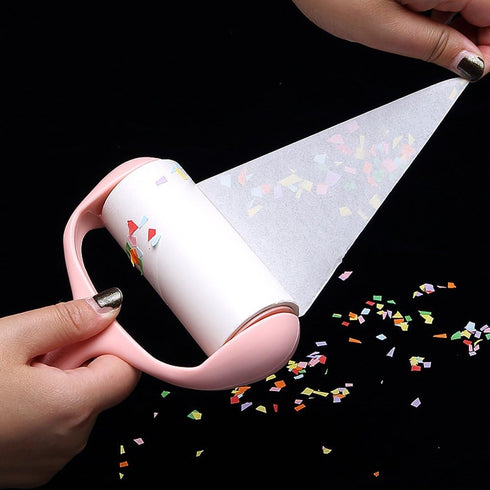 Sticky Lint Roller, Pet Hair Roller, Dog & Cat Hair Remover Kit,4 Refills 240 Sheets, Lint Brush for Clothes, Carpet, Car Seats, Dust, Dogs, Handl...