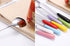 Mixing Spoons Set of 8, Stainless Steel Iced Teaspoons with Ceramic Handle 7.6-Inch Long Soup Tablespoons Espresso Coffee Spoons Candy-Colored, Mi...