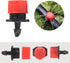 100pcs Drip Irrigation Fittings 360 Degree Adjustable Irrigation Drippers Sprinklers 1/4 Inch Drip Fittings for Watering System...