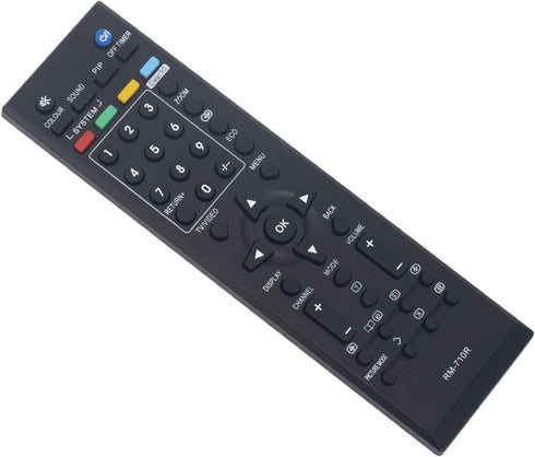 RM-710R Replace Remote Control fit for JVC TV RM-C463 RM-C567 RM-C232 RM-C402 RM-C1280 RM-C1150 RM-C2020 RM-C1120 RM-C1313 RM-C1331 RM-C1920 RM-C1...