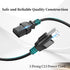 (2 Pack) 3 Prong Computer Power Cable, 10A 125V Power Cord, Varbmt 4FT Replacement Power Cord for LCD Plasma TV, PC, Monitor, Scanner, Projector, ...
