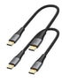 CableCreation Short USB C to USB C Cable 2 Pack, Type C Fast Charging USB C Cable 0.8FT, Double-Braided Exterior Compatible with Galaxy S22 Ultra ...