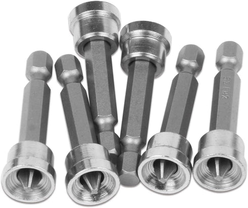 Screwdriver Bit, PH2 Drywall Screw Setters, 2 Inch, 6 Pieces, Transparent plastic case...