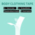 Clothing Body Tape for Women, Double Sided Tape for Fashion, Strong Adhesive Transparent Clear Tape for All Skin Tones...