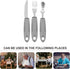 3Pcs Adaptive Utensils Set for Elderly, Weak Hand Grip Weighted & Handicapped, Utensils Silverware Built up Utensils Hand Tremors Spoon | Stainles...