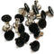 10 Pack 1/4 Black Oxide Premium Chicago Screws With Grips-Leather Fastener...