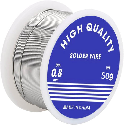 Solder Wire,Diameter Rosin Core Solder Wick for Electronic Electrical Soldering Components Repair(0.8mm,Net 50g)...