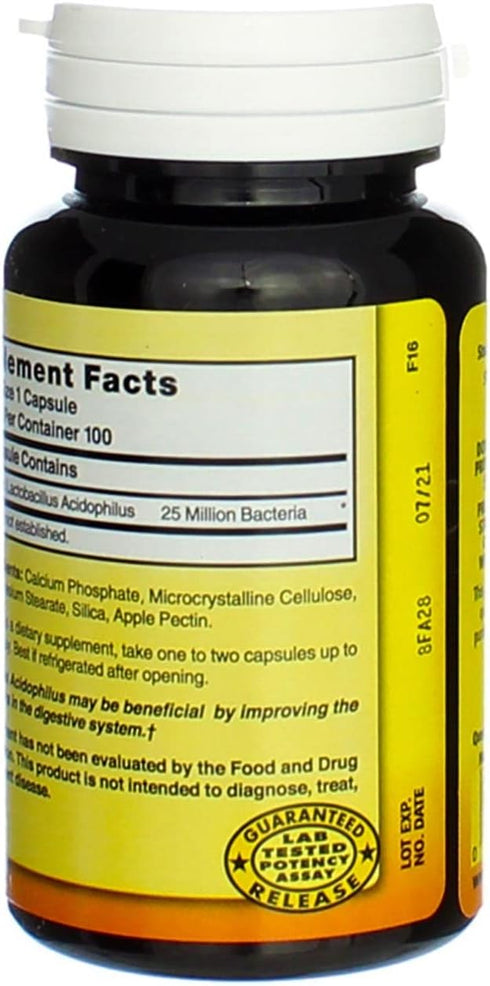 Freeze Dried Lactobacillus Acidophilus 100 Caps...