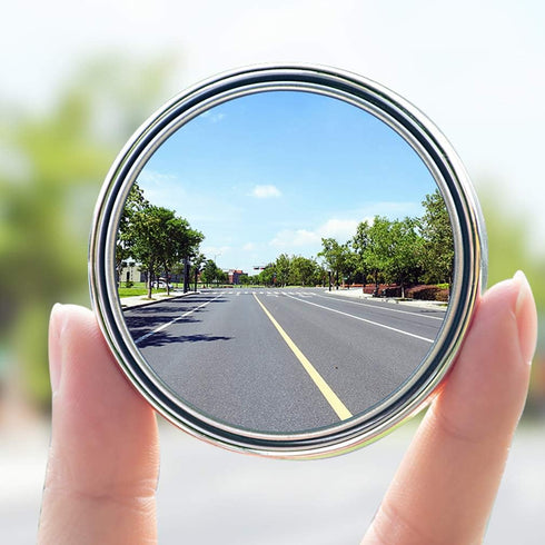 2PCS Mini Small Blind Spot Mirror,Yusheng 1.57"(40mm) Smaller Round HD Glass Convex Rear View Mirror,Strong Adhesive Mirror for Car, Vehicles(1-9/...