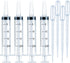 4 Pack 20mL Syringes for Lip Gloss Making Supplies Liquid TKP Lipgloss Base Flavoring Oil Oral Medicine Injection Feeding- with Tip Cap and Pipett...