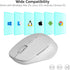 Rapoo M300G Silent Wireless Mouse, Bluetooth Mouse for Laptop, 2.4GHz with USB Receiver Computer Mouse, 2400 Adjustable DPI Optical Tracking, 1 Ye...