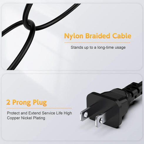 14V 4A Power Cord Compatible with Samsung Monitor S22C300H S23C350H S22C300H S24D590PL S24D390HL S27D590P S27D360H S27D390H CF591, 32" 27" 24" 22"...