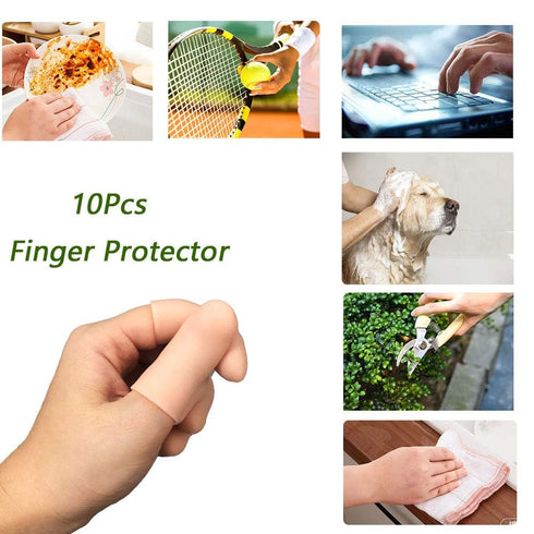 Gel Finger Protectors Finger Caps Silicone Fingertips Protection - Finger Cots Great for Trigger Finger, Finger Arthritis, Finger Cracking and Oth...