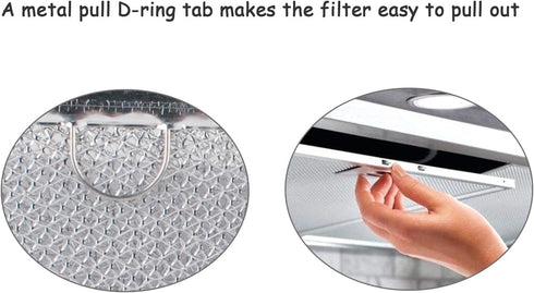 Podoy WB6X486 Microwave Grease Filters Replacement Parts Compatible with GE Hotpoint 9’’ by 7.75’’ Range Oven Hood Aluminum Filter (Pack of 2)