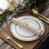 Napkin Rings Holders Set of 6 Fall Wedding Holiday Christmas Metal Dinner Parties Home Table Decoration (Gold Deerlet, 6)...