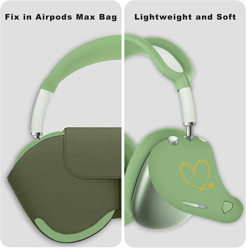 for AirPods Max case Cover,Anti-Scratch Ear Pad Case Cover/Ear Cups Cover/Headband Cover for AirPods Max, Accessories Soft Silicone Skin Protector...
