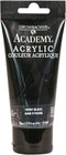 Grumbacher Academy Acrylic Paint, Gloss, 75ml/2.5 Ounce Plastic Tube, Ivory Black (C115P)...