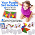 3 Bees & Me 2 Wooden Tangram Shapes Puzzle Toys with 52 Pattern Cards for Kids and Adults - Montessori Wood Toy, STEM Shape Puzzles Manipulatives ...