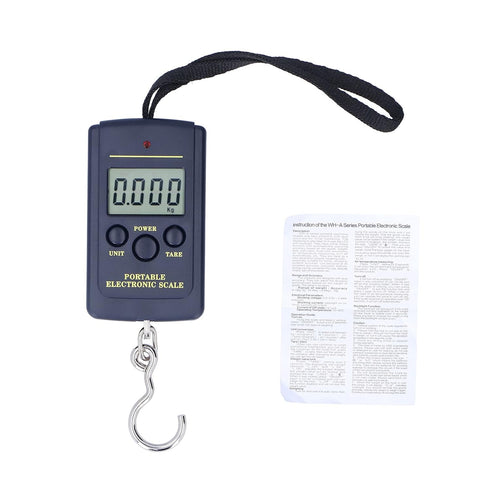 Portable Electronic Scale Mini 40kg-10g Weighting Steelyard with Hanging Hook WH?A01L...